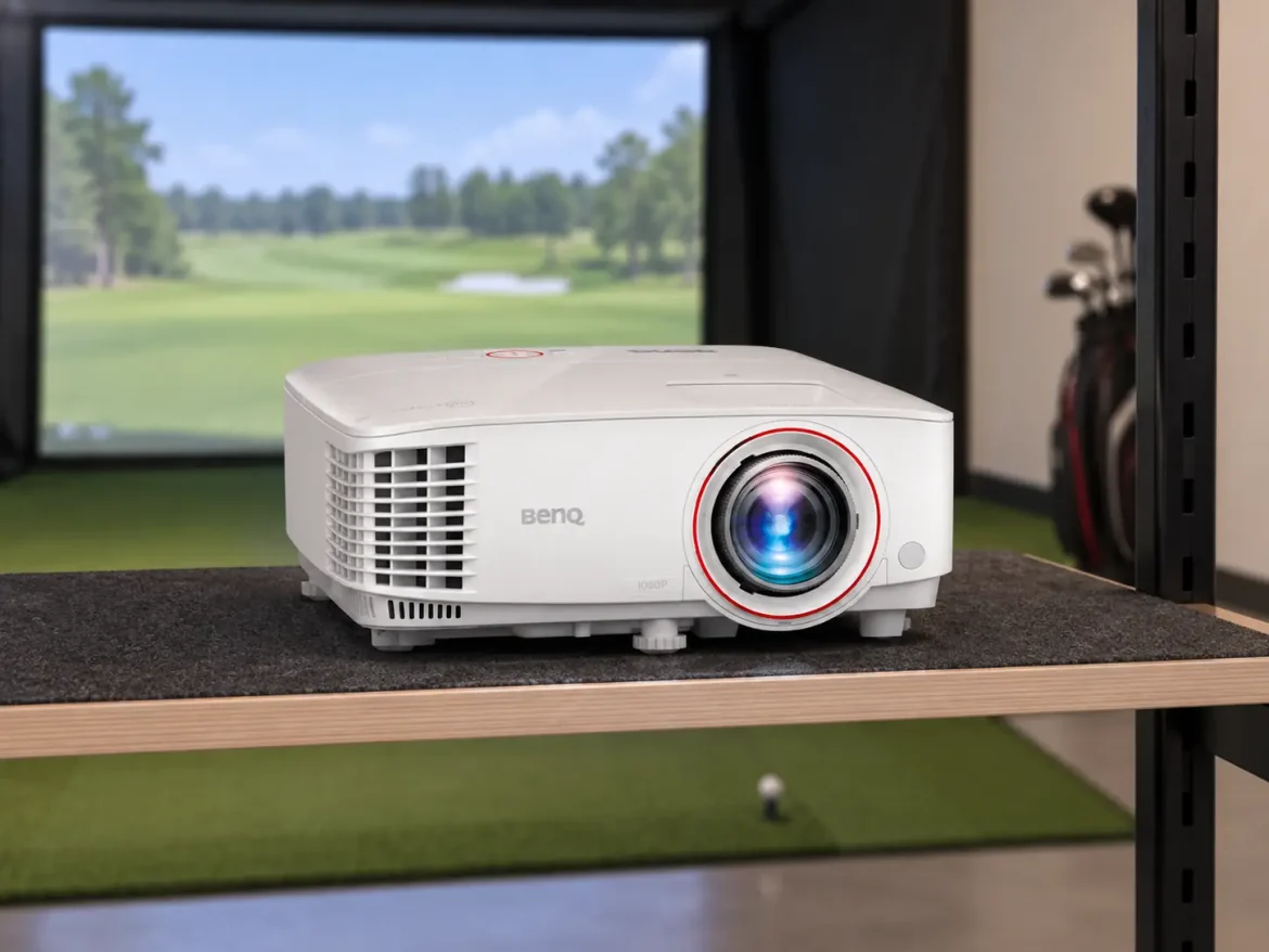 BenQ TH671ST budget projector for a home golf simulator