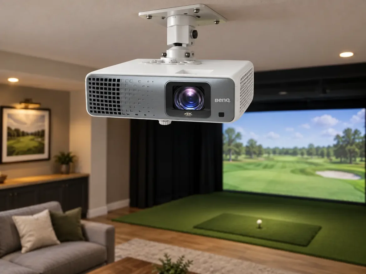 BenQ TK710STi golf simulator and home theater projector
