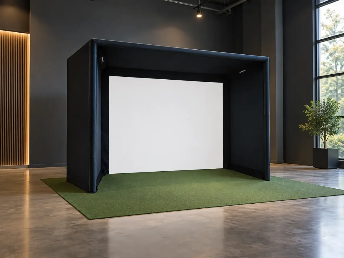 SIGPRO Commercial Golf Simulator Enclosure sigpro commercial enclosure